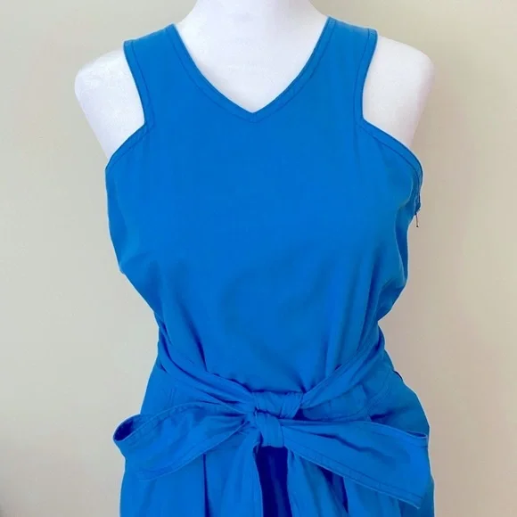 Stella McCartney Blue Sleeveless Cotton Dress Size 42 - Picture 11 of 11